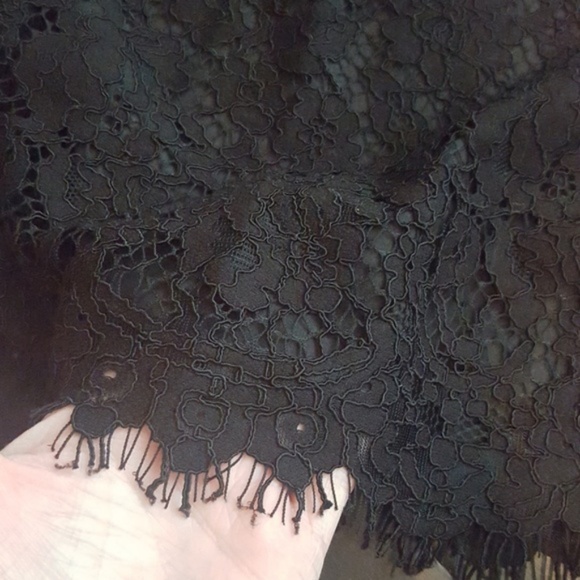 NWT J Crew Ruffle Neck Lace Top - Picture 6 of 6